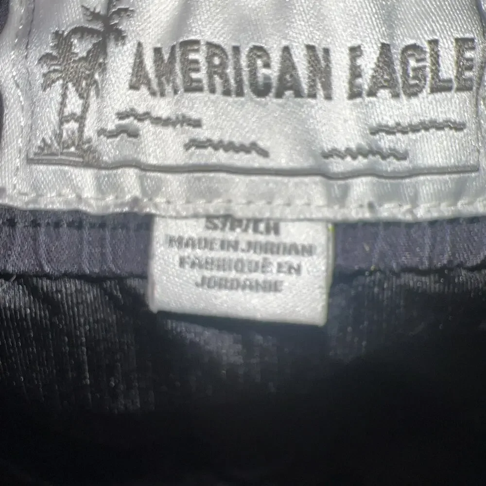 American Eagle Swim Trunk Size S Modern Retro Black Multicolor